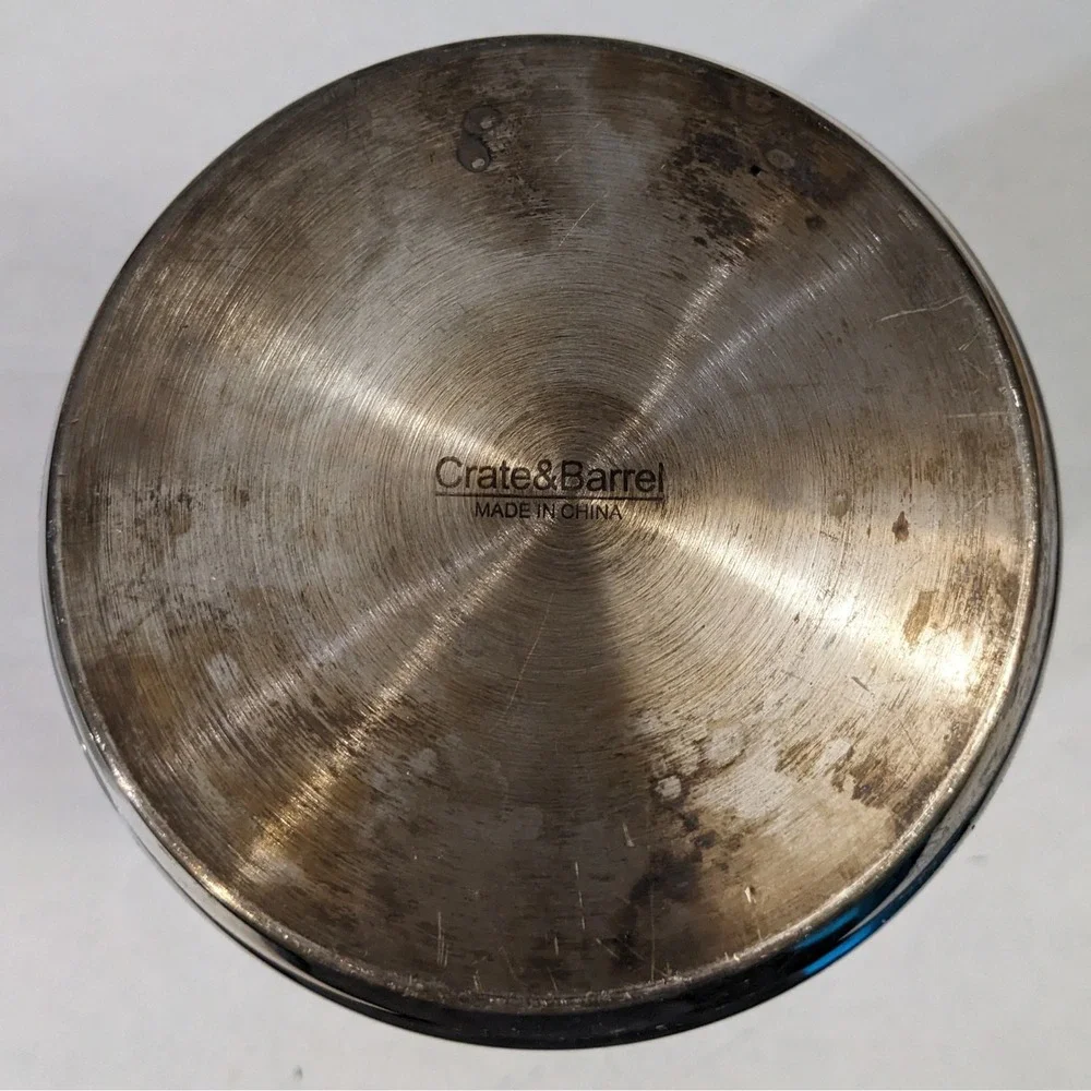 Crate & Barrel Stainless Steel Asparagus Steamer Pot with Basket and‎ Glass Lid